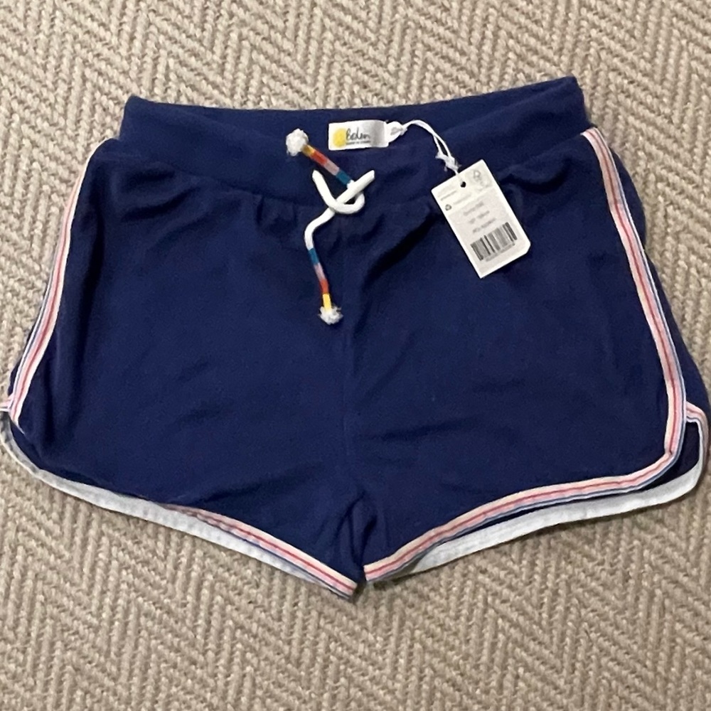 NWT!! Mini Boden Girls Retro Toweling Shorts. Sz. 13y.
